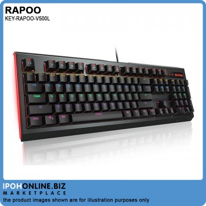 Rapoo V500L Backlit Mechanical Gaming Keyboard - Blue Switch Edition Rapoo V500L Backlit Mechanical Gaming Keyboard - Blue Switch Edition