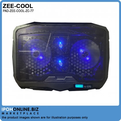 Zee-Cool ZC-77 Gaming Laptop Cooler Adjustable Speed USB Ports 2 Cooling Fan Laptop Cooling Pad
