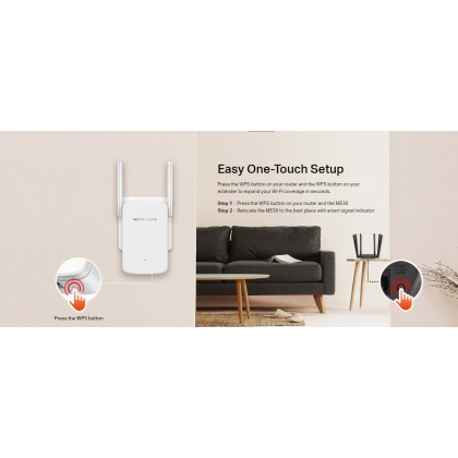MERCUSYS ME30 AC1200 Wi-Fi Range Extender Works with Any Router or Wireless Access Point