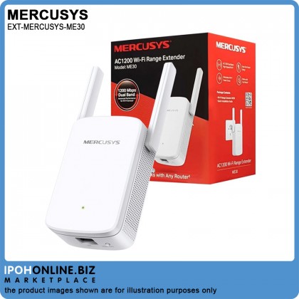 MERCUSYS ME30 AC1200 Wi-Fi Range Extender Works with Any Router or Wireless Access Point