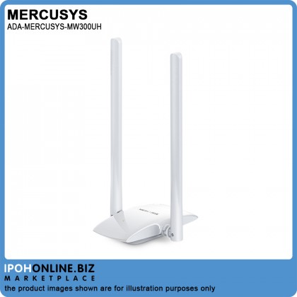 Mercusys MW300UH 300Mbps High Gain Wireless USB Adapter For Desktop & Laptop Mercusys MW300UH 300Mbps High Gain Wireless USB Adapter For Desktop & Laptop