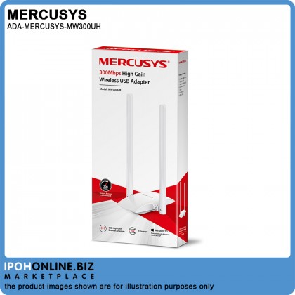 Mercusys MW300UH 300Mbps High Gain Wireless USB Adapter For Desktop & Laptop Mercusys MW300UH 300Mbps High Gain Wireless USB Adapter For Desktop & Laptop