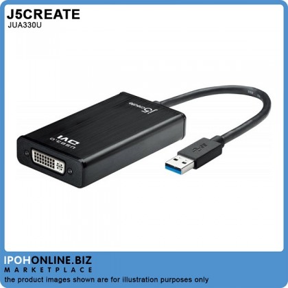 J5Create JUA330U DVI/HDMI/VGA Converter USB3.0 Display Adapter