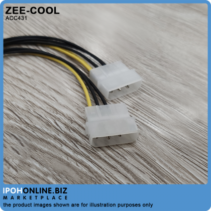 Zee-Cool ACC431 4 Pin Molex (x2) To 6 Pin PCIe Power Convertor