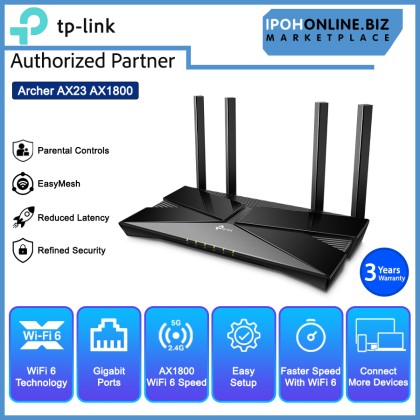 TP-LINK Archer AX23 AX1800 Dual-Band One Mesh Wi-Fi 6 Router