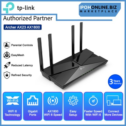 TP-LINK Archer AX23 AX1800 Dual-Band One Mesh Wi-Fi 6 Router