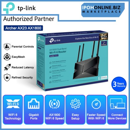 TP-LINK Archer AX23 AX1800 Dual-Band One Mesh Wi-Fi 6 Router