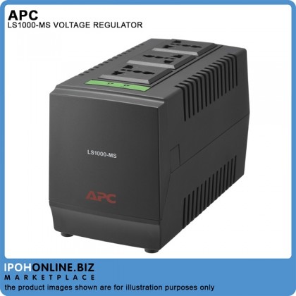APC AVR LINE-R 1000VA LS1000-MS Automatic Voltage Regulator With 3 Universal Outlets APC AVR LINE-R 1000VA LS1000-MS Automatic Voltage Regulator With 3 Universal Outlets
