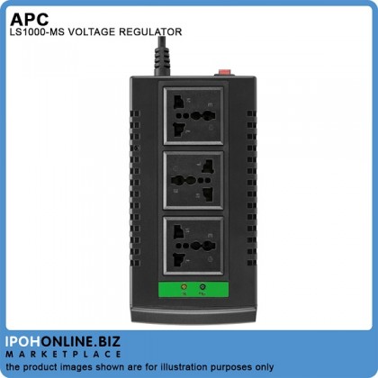 APC AVR LINE-R 1000VA LS1000-MS Automatic Voltage Regulator With 3 Universal Outlets APC AVR LINE-R 1000VA LS1000-MS Automatic Voltage Regulator With 3 Universal Outlets