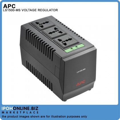 APC AVR LINE-R 1500VA LS1500-MS Automatic Voltage Regulator With 3 Universal Outlets APC AVR LINE-R 1500VA LS1500-MS Automatic Voltage Regulator With 3 Universal Outlets