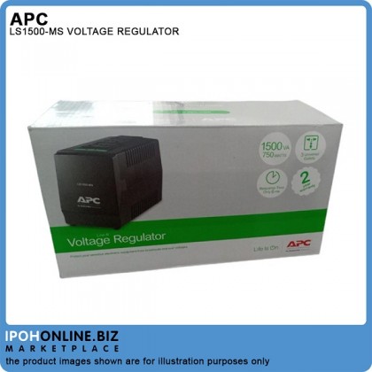 APC AVR LINE-R 1500VA LS1500-MS Automatic Voltage Regulator With 3 Universal Outlets APC AVR LINE-R 1500VA LS1500-MS Automatic Voltage Regulator With 3 Universal Outlets