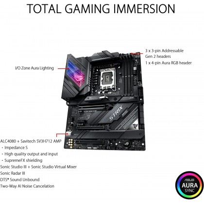 ASUS ROG Strix Z690-E Gaming WiFi 6E LGA 1700 Intel 12th Gen ATX Gaming Motherboard