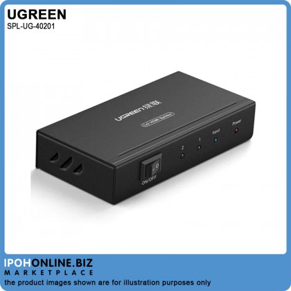 UGREEN 40201 1 x 2 HDMI Amplifier Splitter - Black