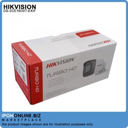 HIKVISION DS-2CE16D0T-EXIF 2MP 3.6MM 1080P Outdoor EXIR Fixed Mini Bullet Camera 