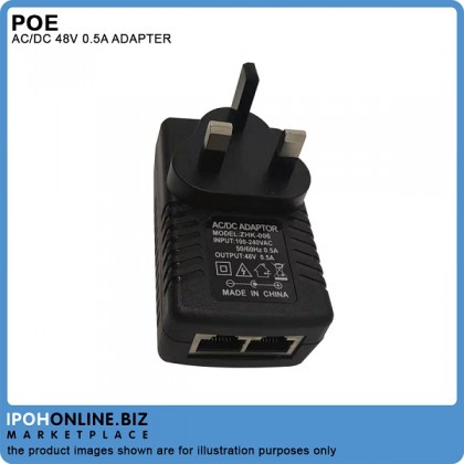 POE Power Supply 48V 0.5A PoE Injector Adapter UK Plug Wall Power Over Ethernet POE power supply module Adapter