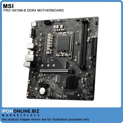 MSI PRO H610M-B DDR4 H610 LGA1700 M-ATX Motherboard