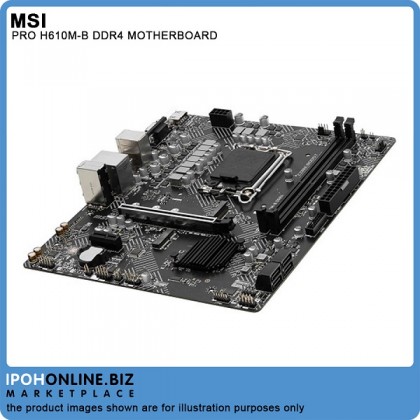 MSI PRO H610M-B DDR4 H610 LGA1700 M-ATX Motherboard