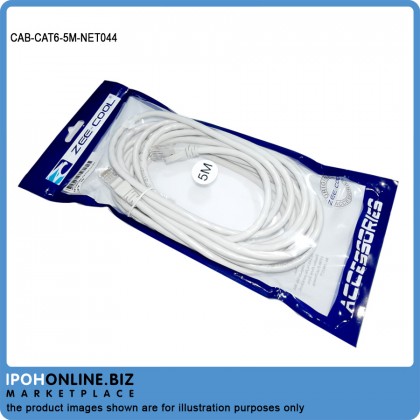 Zee-Cool Network Patch Cord Cat6 RJ45 Ethernet LAN Cable - 5M Zee-Cool Network Patch Cord Cat6 RJ45 Ethernet LAN Cable - 5M