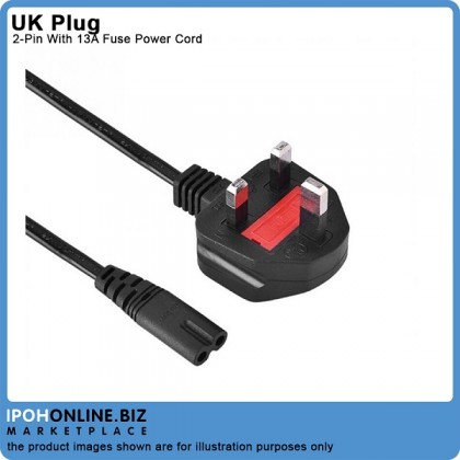 UK Plug 2 Pin With 13A Fuse Power Cord UK Plug 2 Pin With 13A Fuse Power Cord