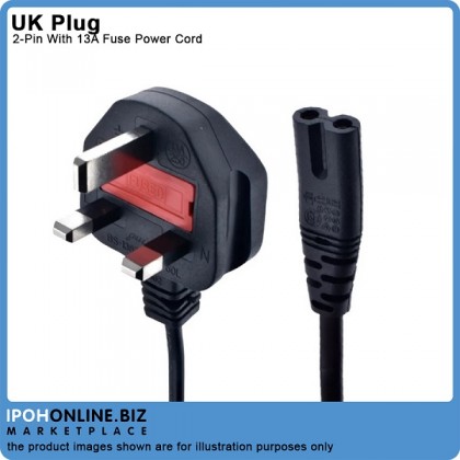 UK Plug 2 Pin With 13A Fuse Power Cord UK Plug 2 Pin With 13A Fuse Power Cord