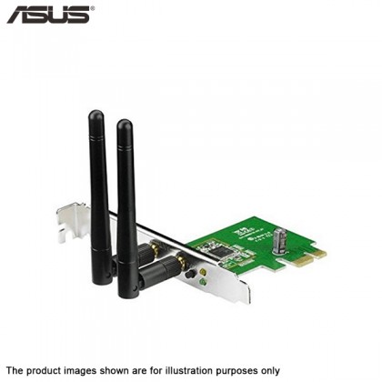ASUS PCE-N15 maximum performance Wireless-N PCI-E Adapter Include Full Height and Low Profile bracket