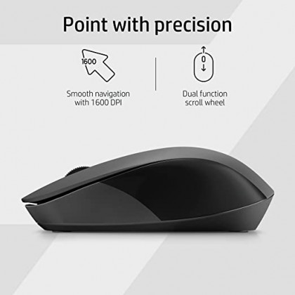 HP 150 2.4GHZ 1600DPI Ergonomic Wireless Mouse