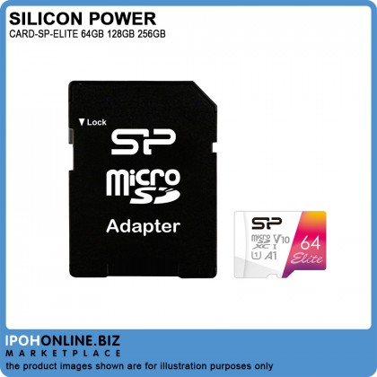 SILICON POWER ELITE V10 A1 64GB / 128GB / 256GB Micro SD Card With Adapter