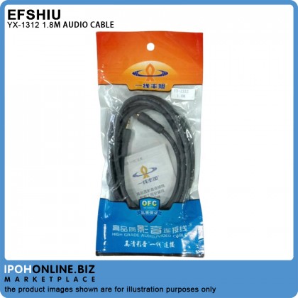 Audio Cables Male To Male YX-1312 1.8m Audio Cables Male To Male YX-1312 1.8m