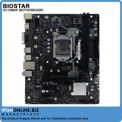 Biostar H510MHP 10th & 11th Gen Intel H510 LGA1200 DDR4-3200 M.2 Micro ATX Motherboard