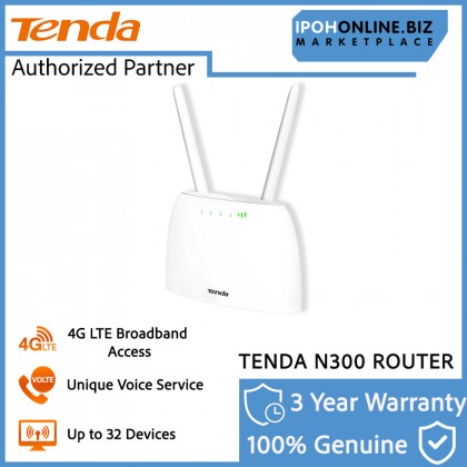 Tenda 4G06 N300 Wi-Fi 4G VoLTE Router 