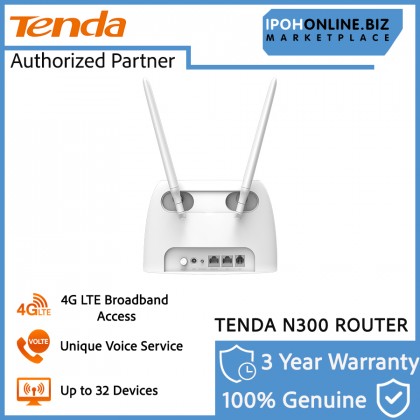 Tenda 4G06 N300 Wi-Fi 4G VoLTE Router 
