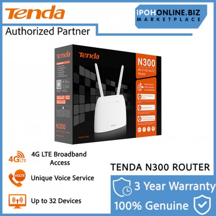 Tenda 4G06 N300 Wi-Fi 4G VoLTE Router 