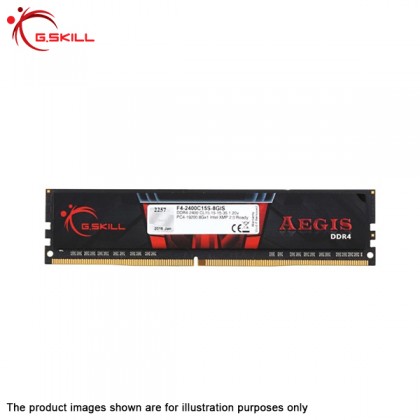 G.SKILL Aegis 8GB 288-Pin DDR4 2400 PC4 19200 Desktop Gaming RAM