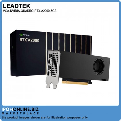 Leadtek Nvidia Quadro RTX A2000 6GB GDDR6 With ECC 192 Bit Graphic Card