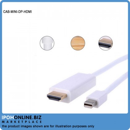 Mini DP Display Port To HDMI Converter Cable With 1.8 Meter 1080P/4K