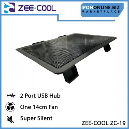 ZEE COOL ZC-19 laptop cooling pad support up to 14.6" laptop