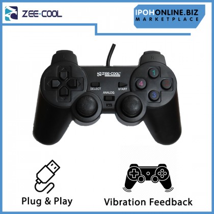 Zee-Cool USB Wired Single Shock Gamepad Controller for PC and Laptop