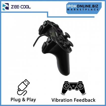 Zee-Cool USB Wired Single Shock Gamepad Controller for PC and Laptop