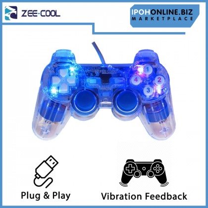 Zee-Cool USB Wired Single Shock Gamepad Controller for PC and Laptop