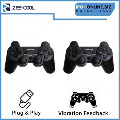 Zee-Cool USB Wired Twin Shock Gamepad Controller for PC and Laptop