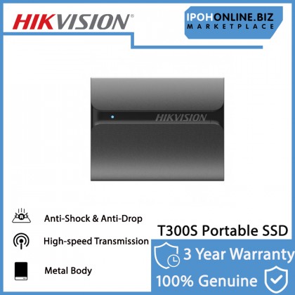 HIKVISION T300S 1TB Black USB 3.1 Type-C Up to 560MB/Read Speed, 500MB/s Write Speed Portable SSD HIKVISION T300S 1TB Black USB 3.1 Type-C Up to 560MB/Read Speed, 500MB/s Write Speed Portable SSD