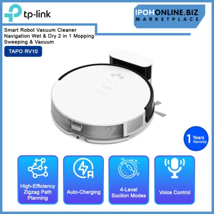 TP-LINK TAPO RV10 Smart Robot Vacuum Cleaner Navigation Wet & Dry 2 in 1 Mopping Sweeping & Vacuum