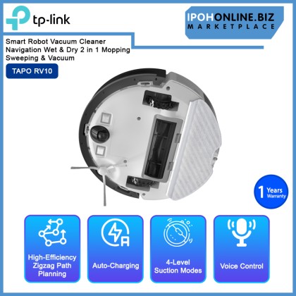 TP-LINK TAPO RV10 Smart Robot Vacuum Cleaner Navigation Wet & Dry 2 in 1 Mopping Sweeping & Vacuum