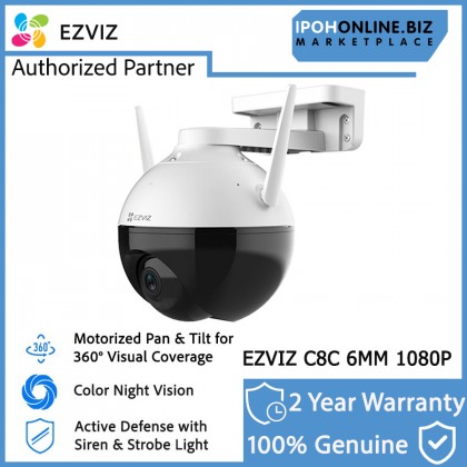 EZVIZ C8C 2MP 6mm 1080P Outdoor WiFi Pan/Tilt Color Night Smart Home CCTV Camera