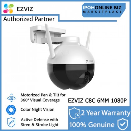 EZVIZ C8C 2MP 6mm 1080P Outdoor WiFi Pan/Tilt Color Night Smart Home CCTV Camera