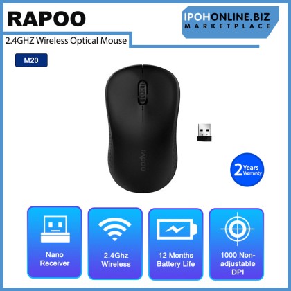 RAPOO M20 2.4GHZ Wireless Optical Mouse RAPOO M20 2.4GHZ Wireless Optical Mouse