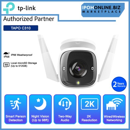 iPOHONLINE Tapo C310 3MP Outdoor Security WiFi Camera IP CCTV - tplink