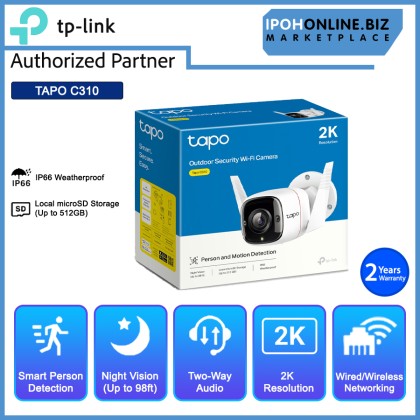 iPOHONLINE Tapo C310 3MP Outdoor Security WiFi Camera IP CCTV - tplink