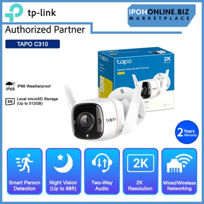 iPOHONLINE Tapo C310 3MP Outdoor Security WiFi Camera IP CCTV - tplink