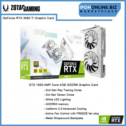 ZOTAC GAMING GeForce RTX 3060TI Twin Edge 8GB 256Bit GDDR6X DP HDMI Graphics Card